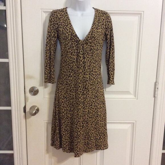 Ann Taylor Loft Animal Print Dress NWOT - Picture 2 of 8